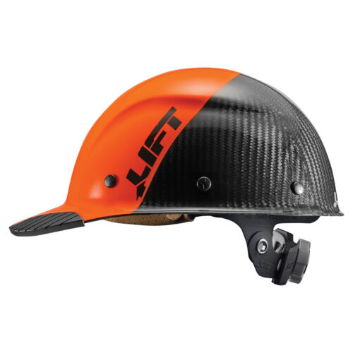 LIFT Safety DAX Fifty 50 Carbon Fiber Cap Hard Hat (HDC50C-19OC) - Orange/Black