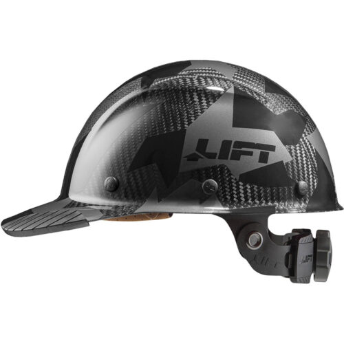 LIFT Safety DAX Carbon Fiber Camo Cap Hard Hat (HDCC-20CK) - Black (Camo)