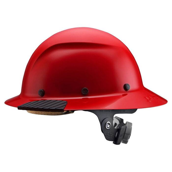 LIFT Safety DAX Full Brim Fiber Reinforced Resin Hard Hat (HDF-20RG) - Red
