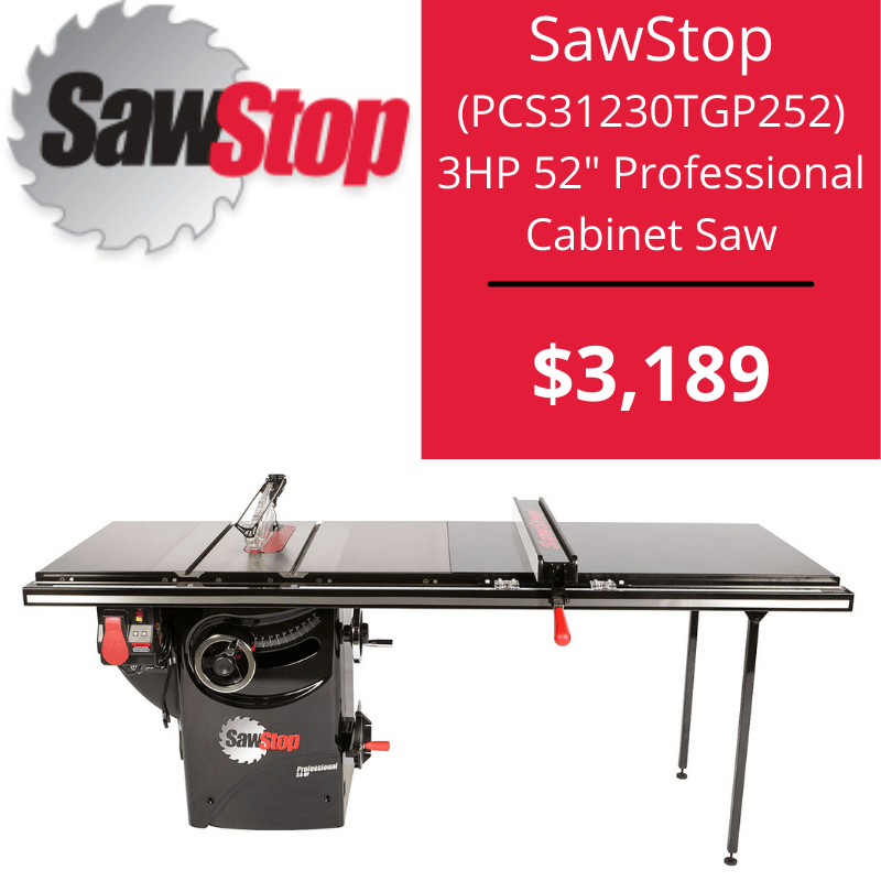 Lubbock SawStop 3HP Cabinet Saw Deal